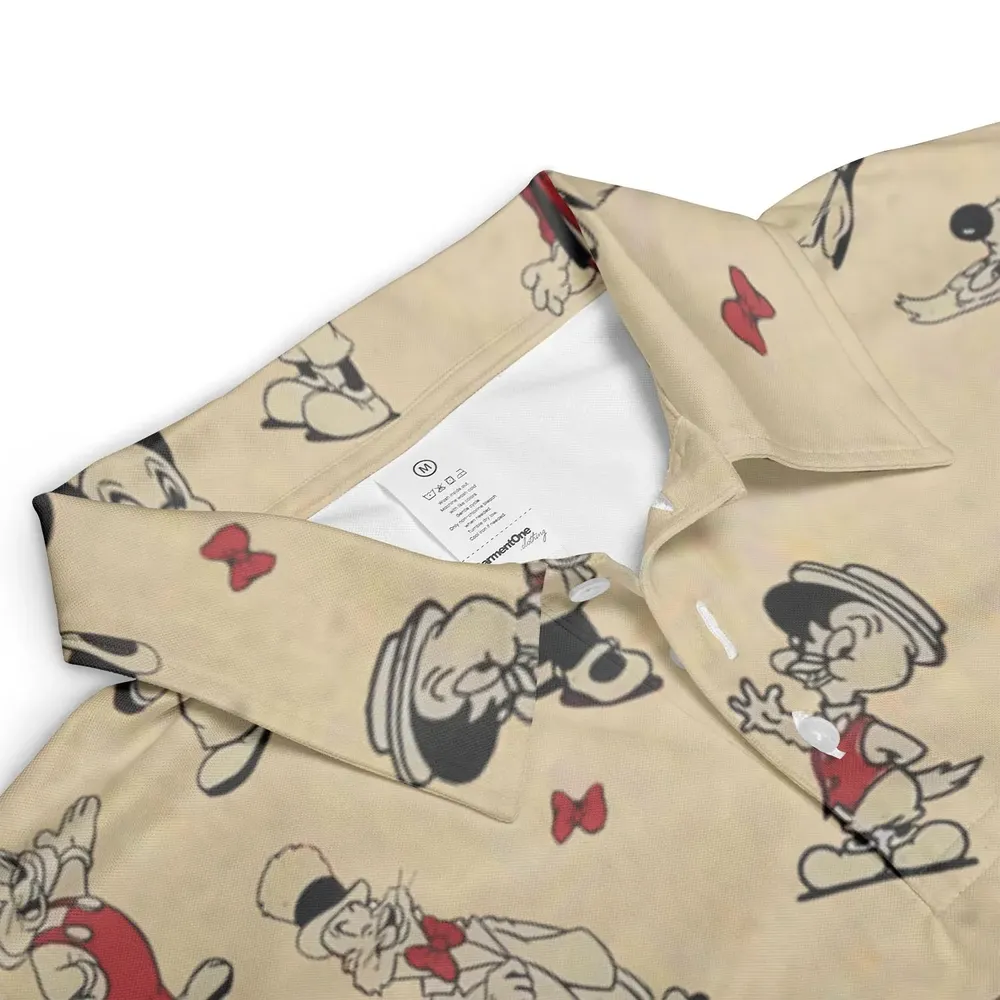 Walter Lantz's Famous Movie Characters AOP Men/Women Polo Shirt - 3