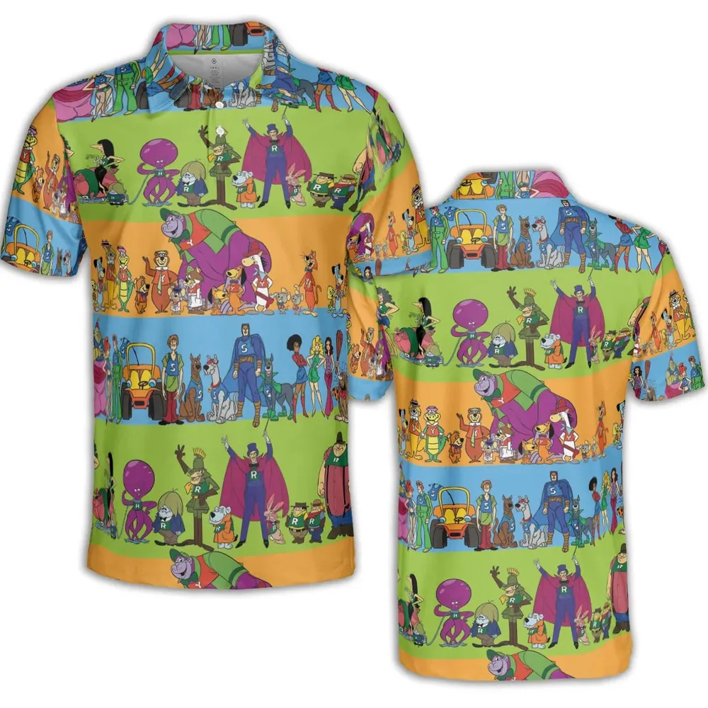Yogi Yahooeys Scooby Doodies Really Rottens Laffalympics AOP Men/Women Polo Shirt - 2