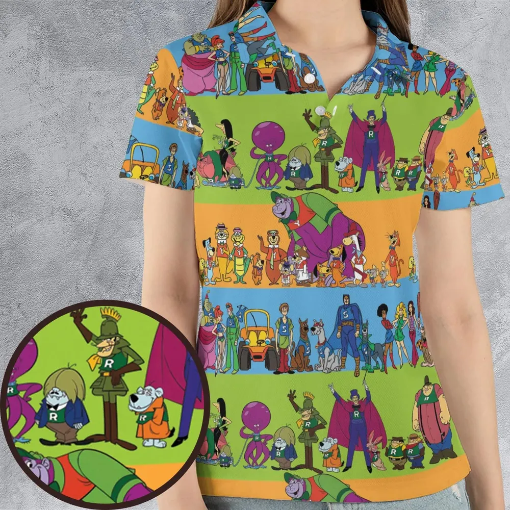 Yogi Yahooeys Scooby Doodies Really Rottens Laffalympics AOP Men/Women Polo Shirt - 4