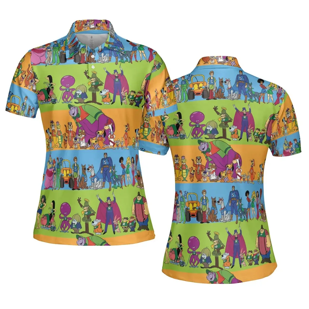 Yogi Yahooeys Scooby Doodies Really Rottens Laffalympics AOP Men/Women Polo Shirt - 5