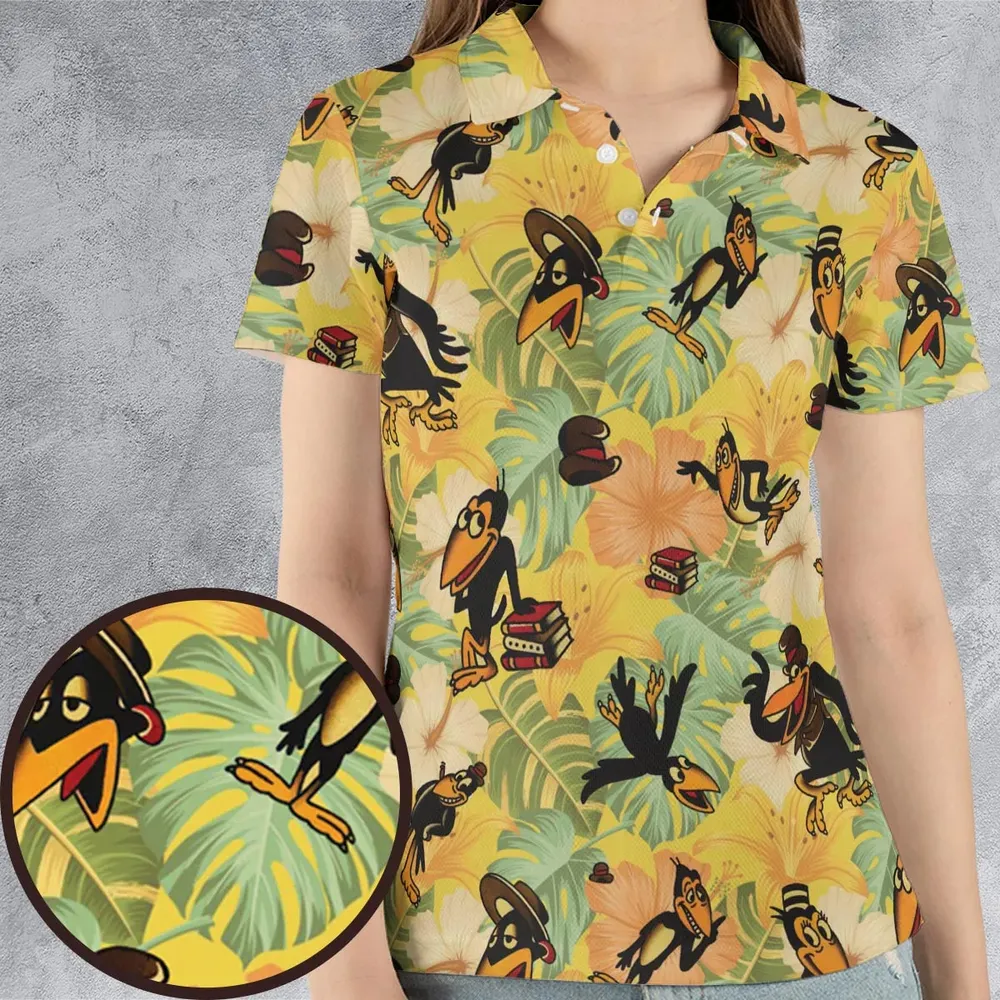 Bird Of A Feather Heckle And Jeckle AOP Men/Women Polo Shirt - 4