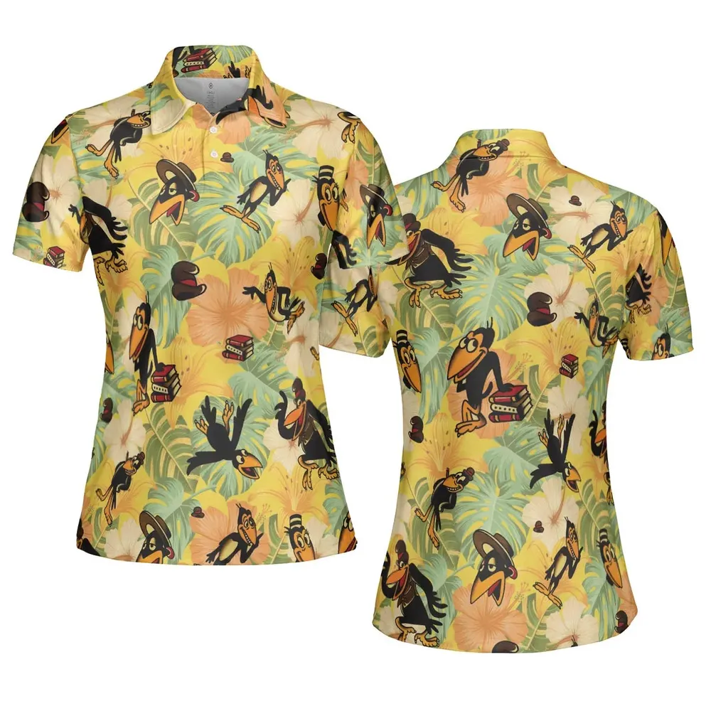 Bird Of A Feather Heckle And Jeckle AOP Men/Women Polo Shirt - 5