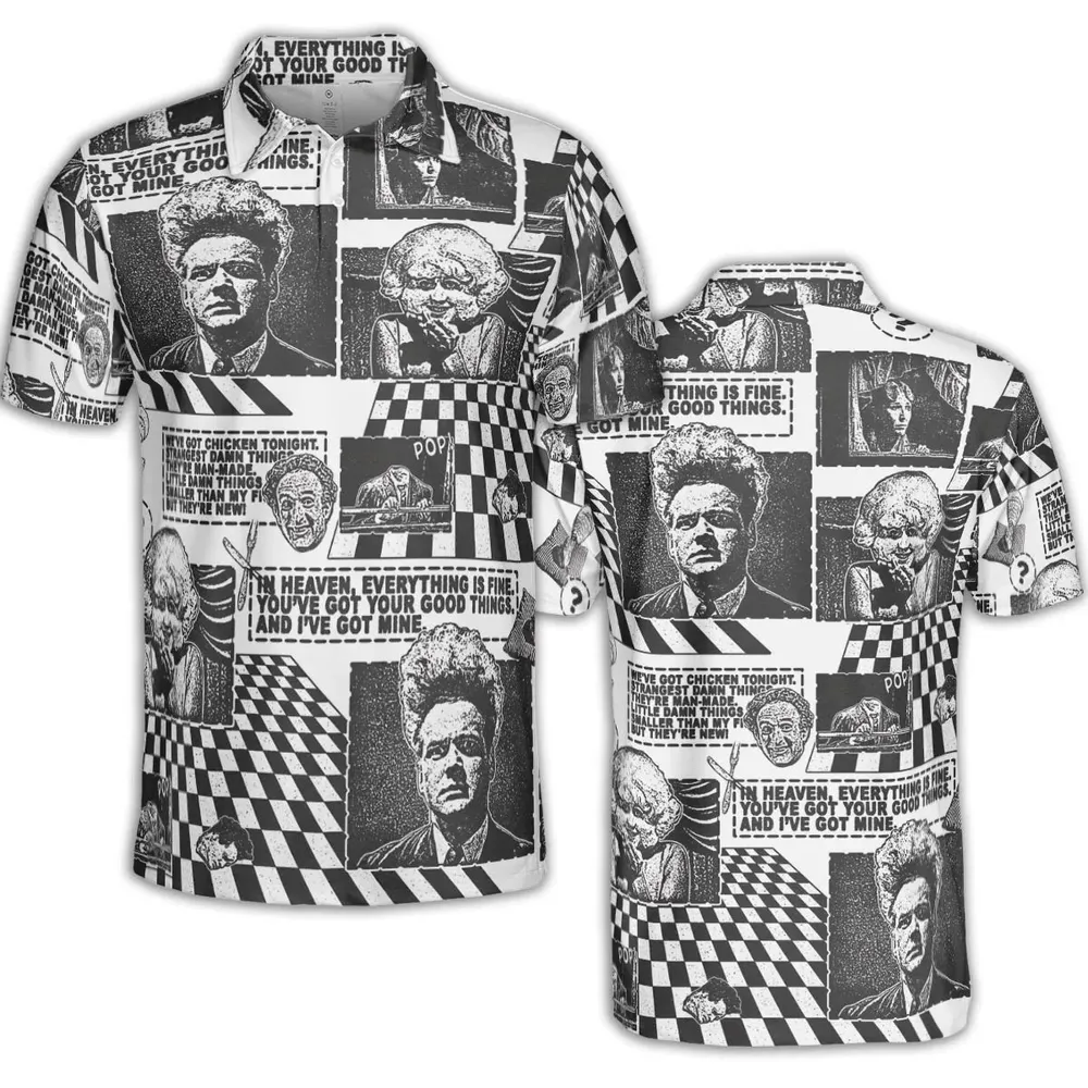 Surreal Disturbing Atmospheric A nightmare Eraserhead AOP Men/Women Polo Shirt - 2
