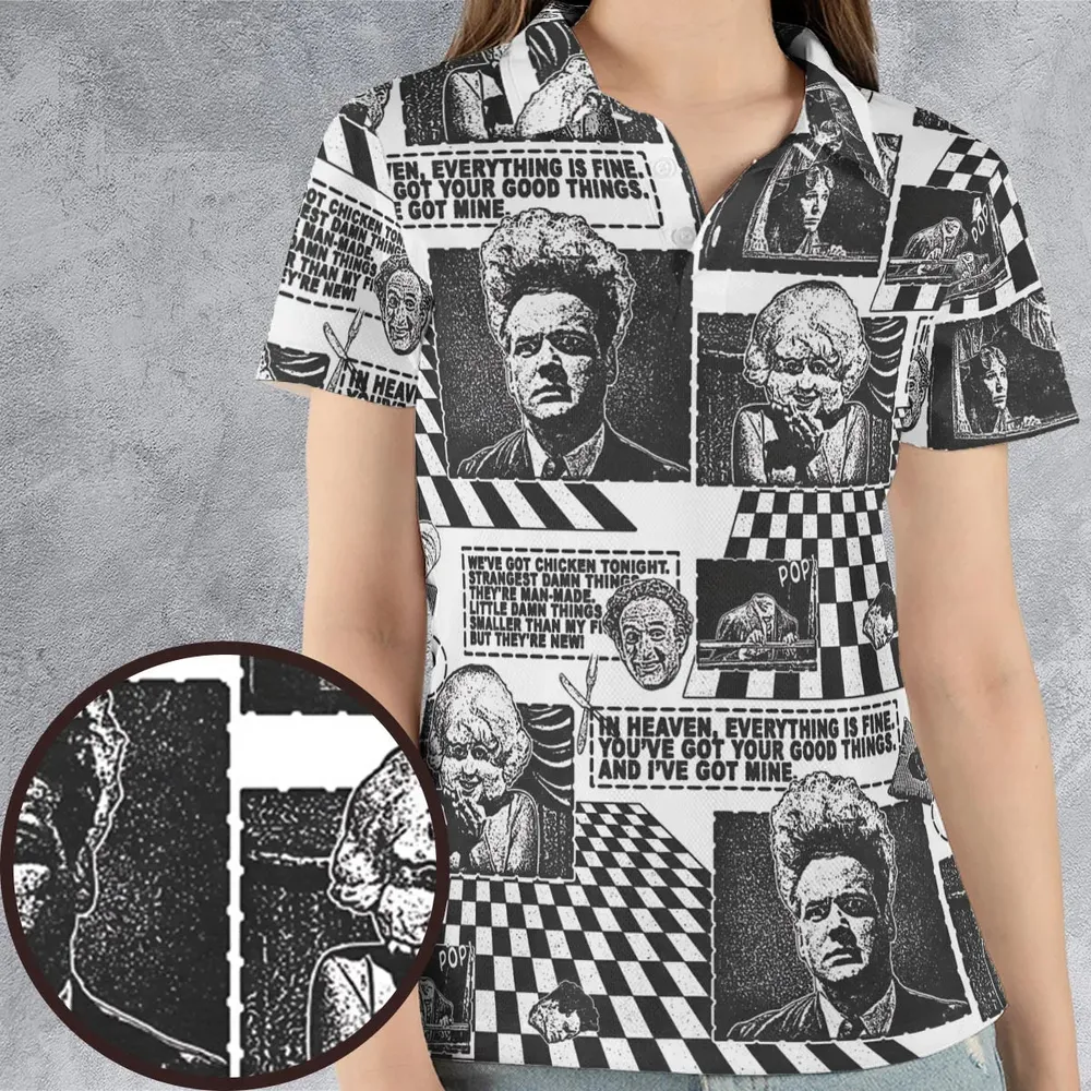 Surreal Disturbing Atmospheric A nightmare Eraserhead AOP Men/Women Polo Shirt - 4