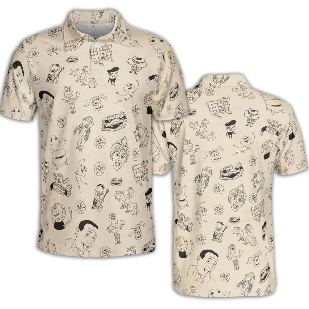 Pee-Wee's Playhouse Characters AOP Men/Women Polo Shirt - 2