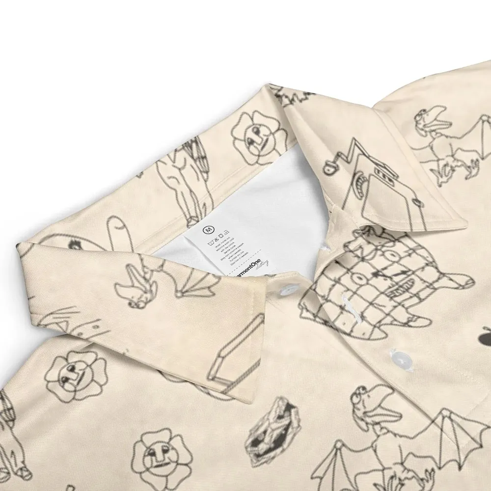 Pee-Wee's Playhouse Characters AOP Men/Women Polo Shirt - 3
