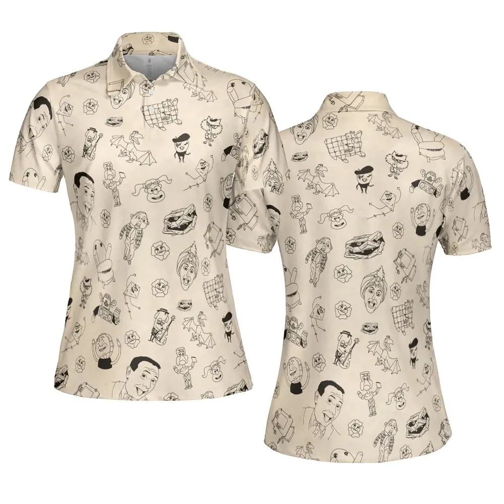 Pee-Wee's Playhouse Characters AOP Men/Women Polo Shirt - 5
