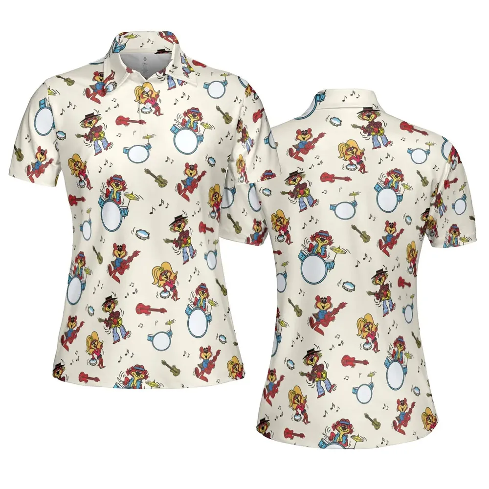 Cartoon band The Sugar Bears AOP Men/Women Polo Shirt - 5