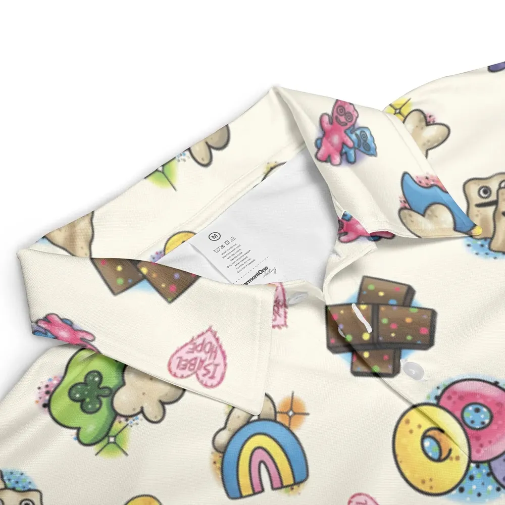 Nostalgic Candy From Your Childhood AOP Men/Women Polo Shirt - 3
