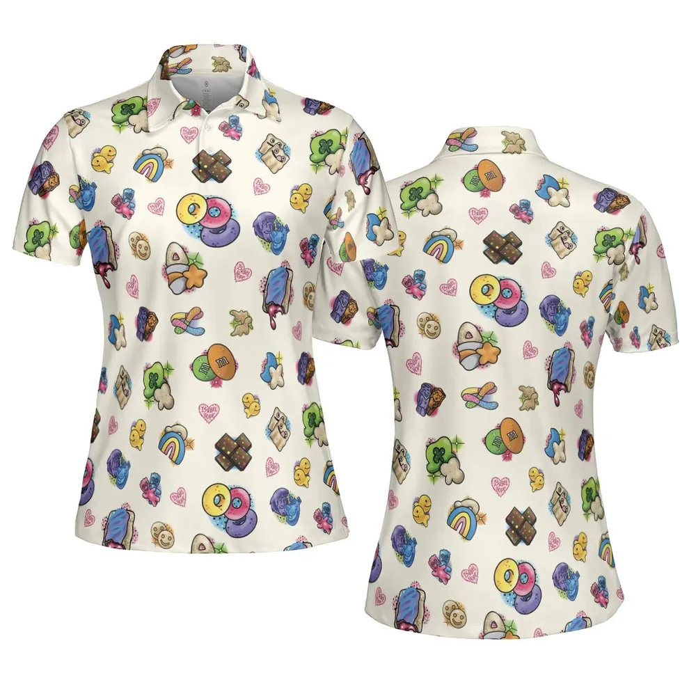 Nostalgic Candy From Your Childhood AOP Men/Women Polo Shirt - 5