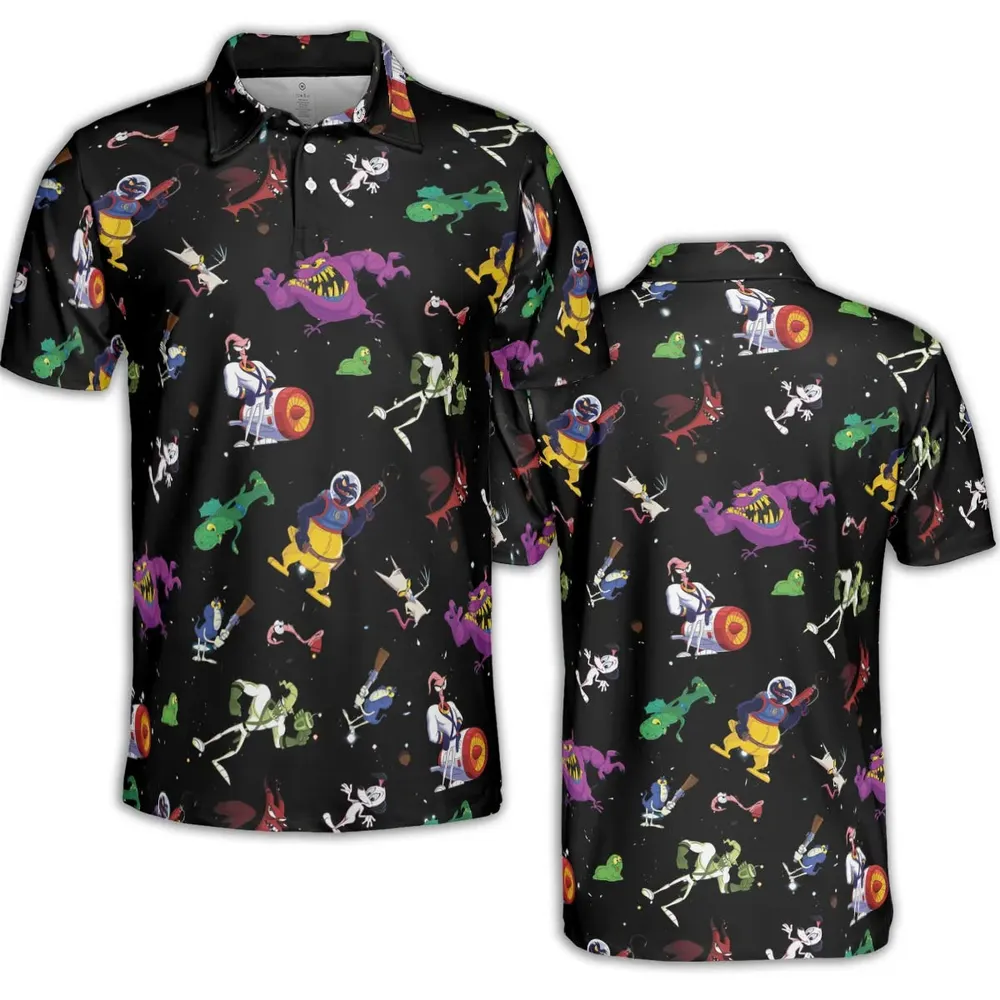Earthworm Jim And Od Characters AOP Men/Women Polo Shirt - 2