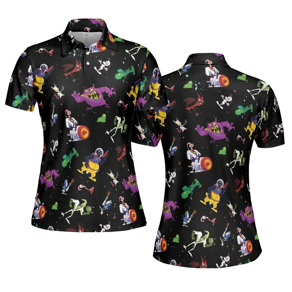 Earthworm Jim And Od Characters AOP Men/Women Polo Shirt - 5