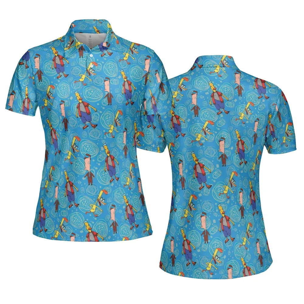 Animated Attitude Duckman AOP Men/Women Polo Shirt - 5