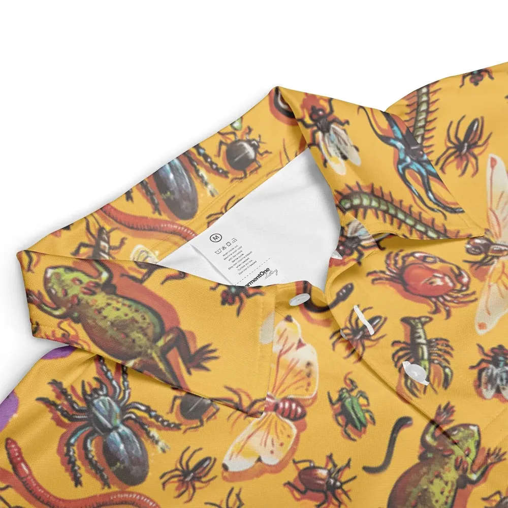 1960s Creepy Crawlers Toy AOP Men/Women Polo Shirt - 3