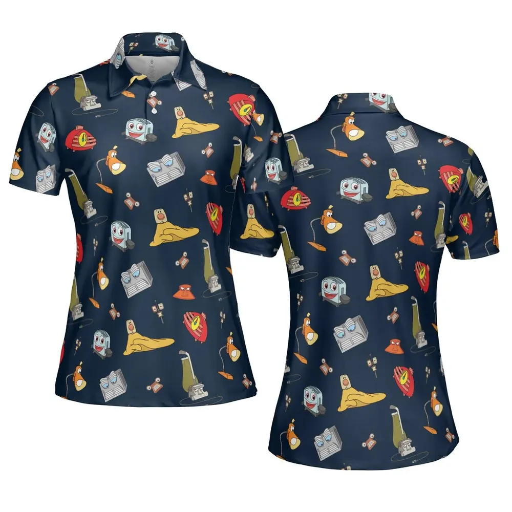 Brave Little Appliances The Brave Little Toaster AOP Men/Women Polo Shirt - 5