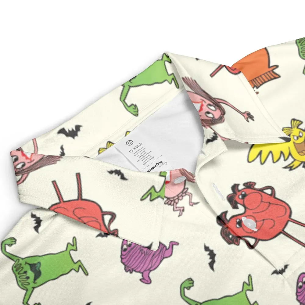 Little Monster AOP Men/Women Polo Shirt - 3
