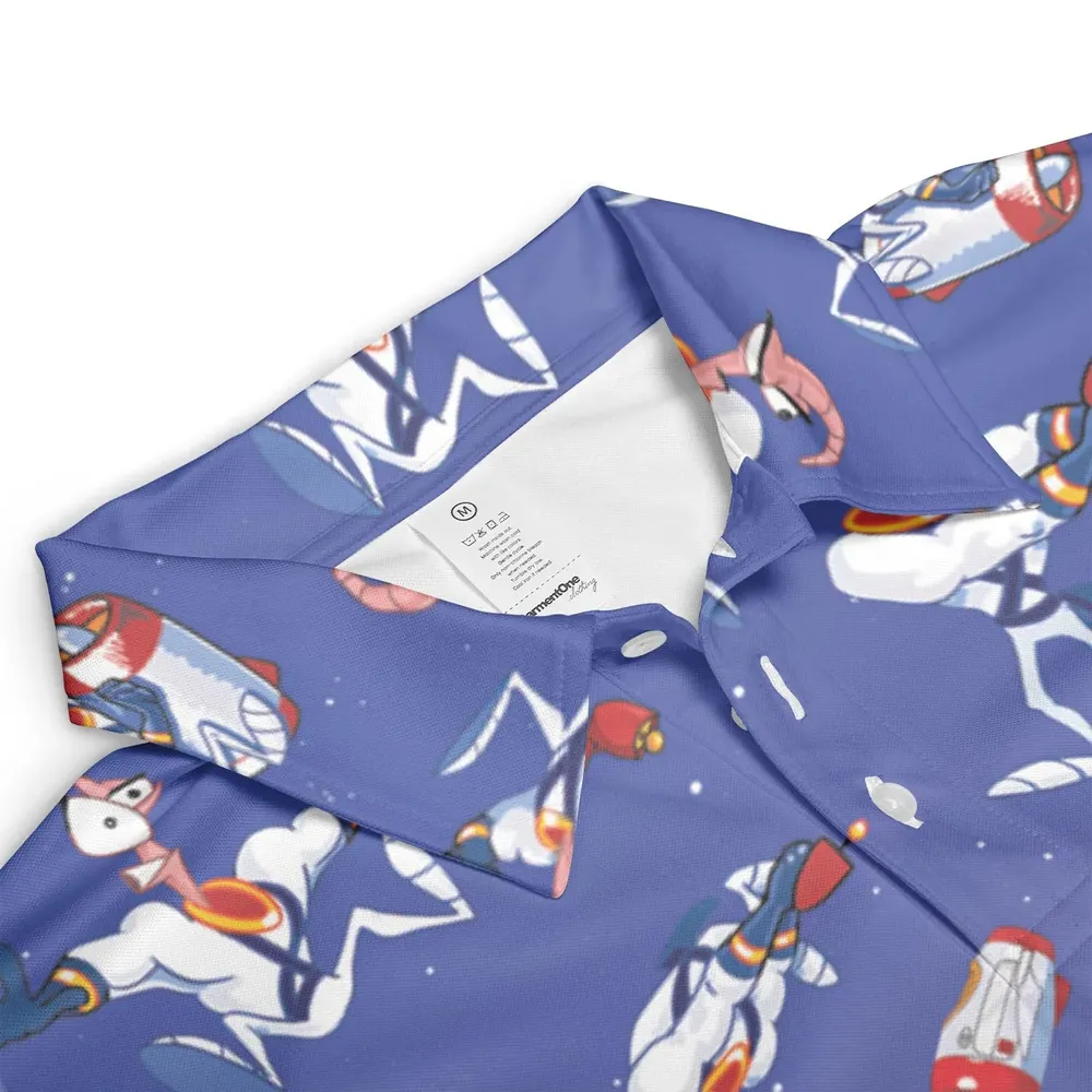 Ungroovy Earthworm Jim AOP Men/Women Polo Shirt - 3