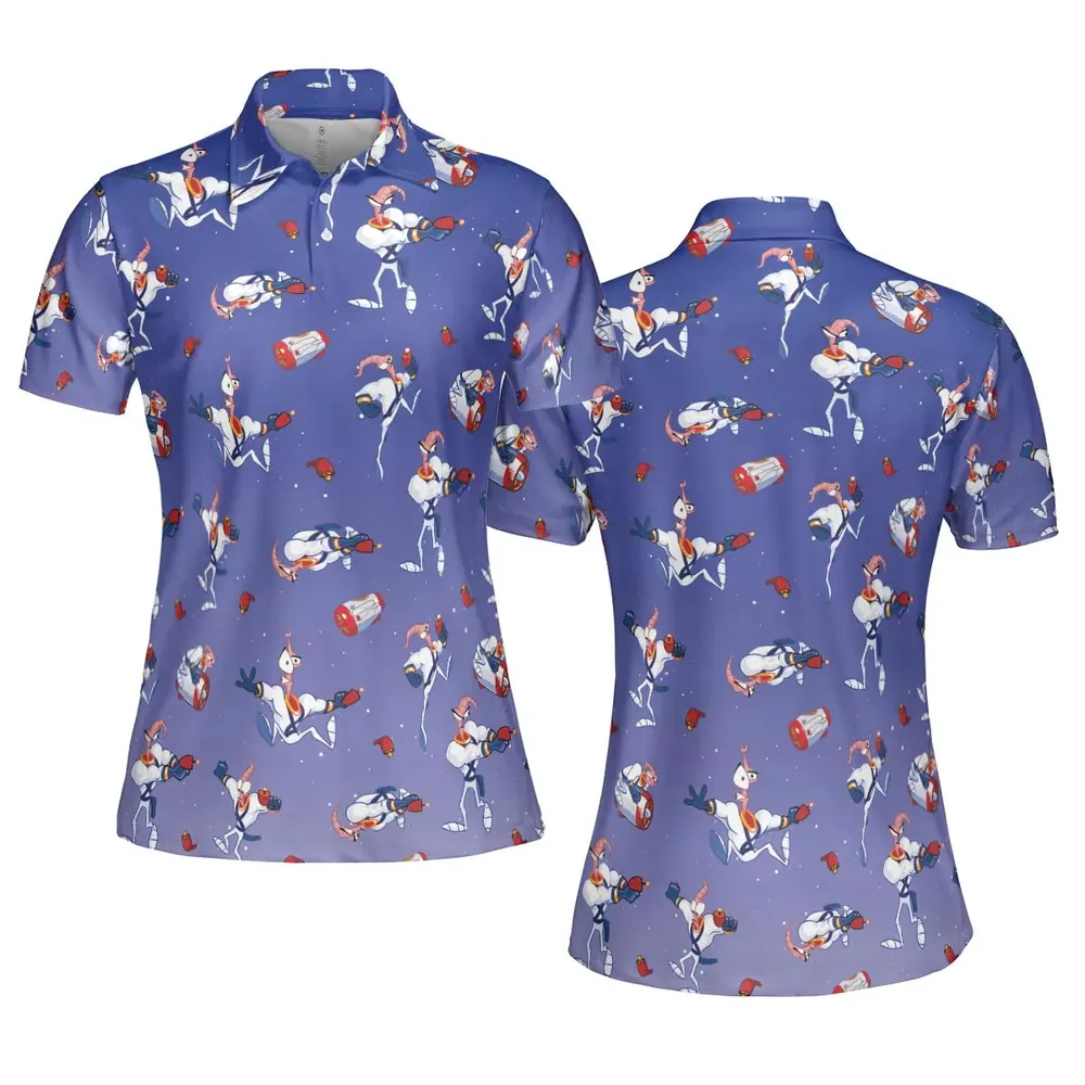Ungroovy Earthworm Jim AOP Men/Women Polo Shirt - 5