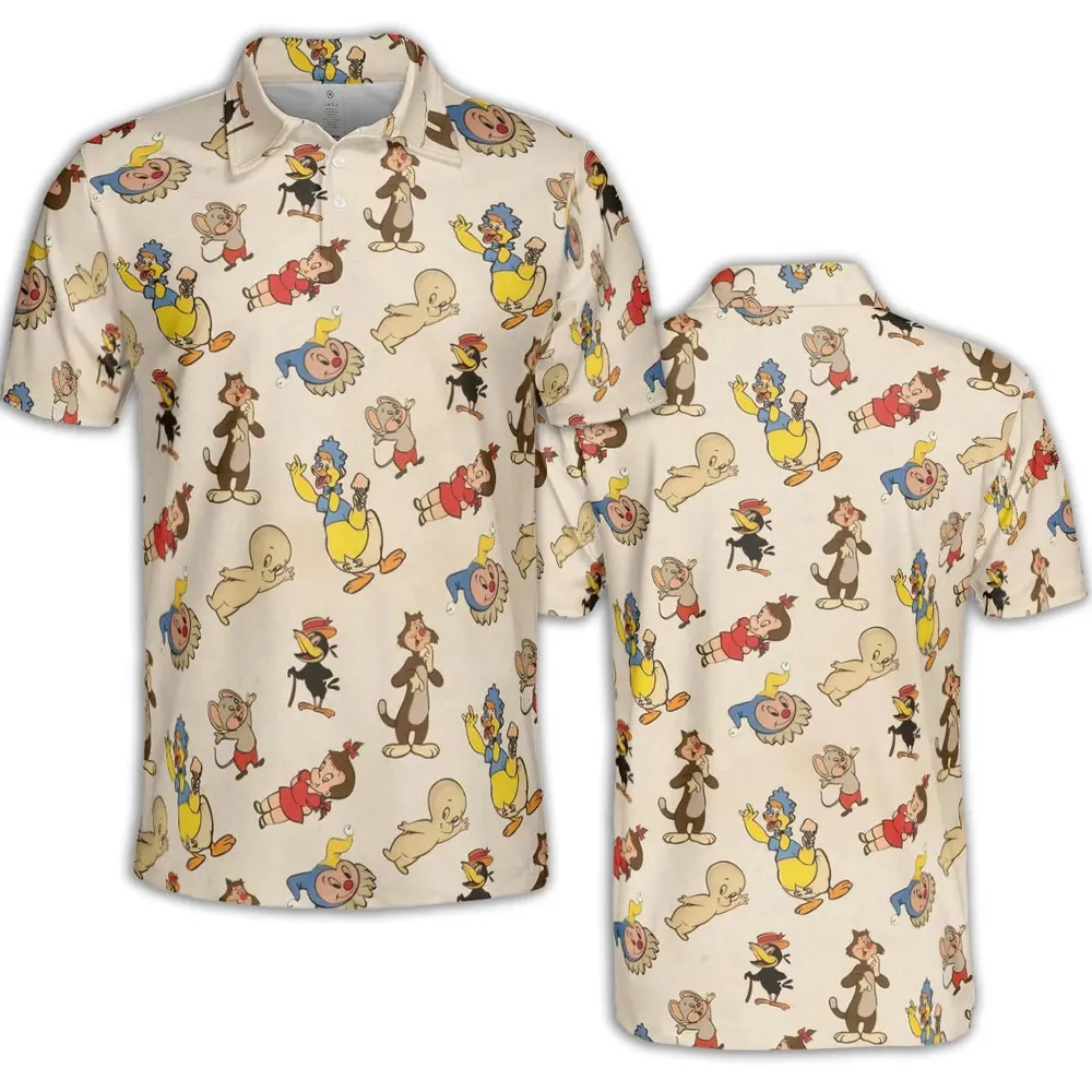 Harvey TV Stars Cartoon Characters AOP Men/Women Polo Shirt - 2