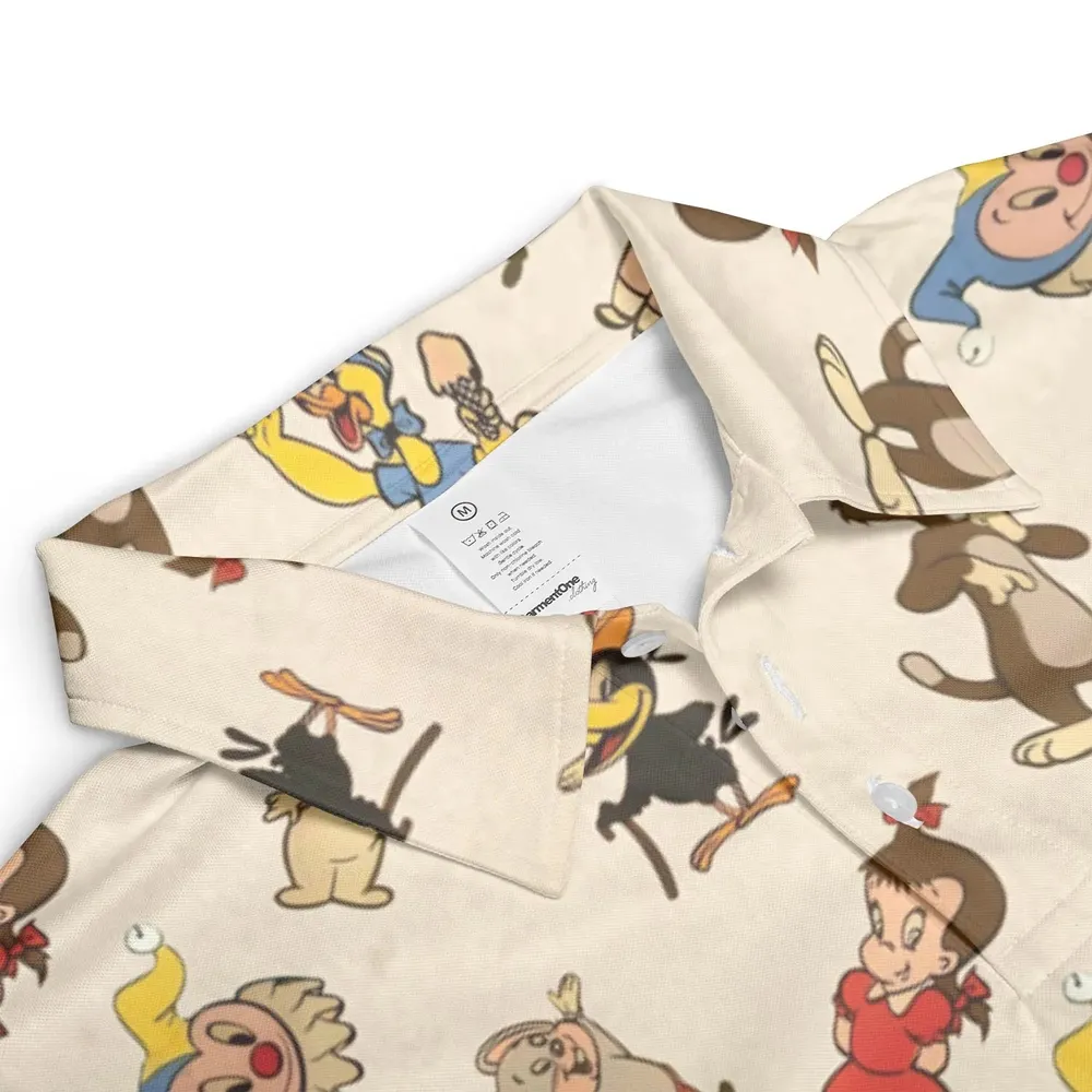Harvey TV Stars Cartoon Characters AOP Men/Women Polo Shirt - 3