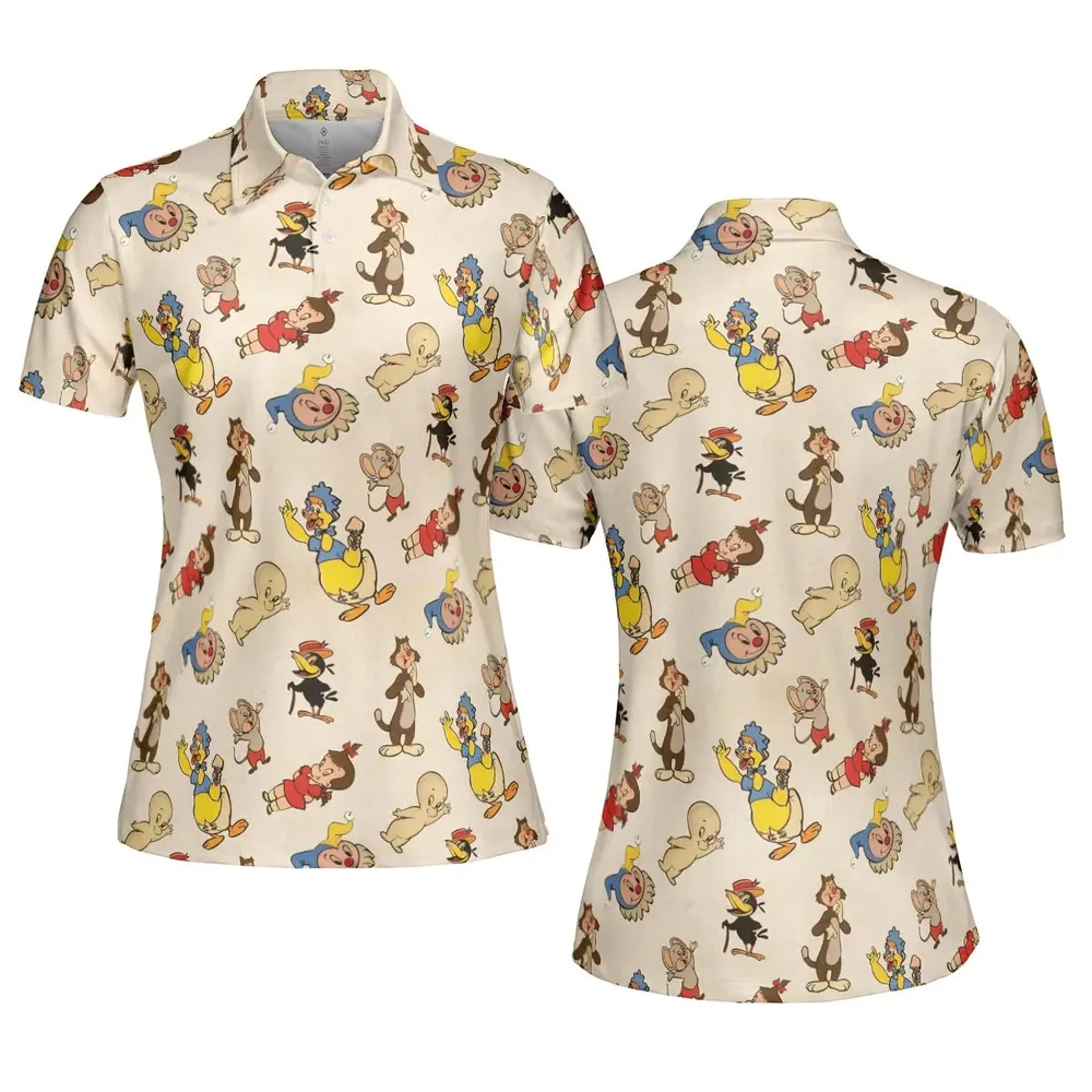 Harvey TV Stars Cartoon Characters AOP Men/Women Polo Shirt - 5
