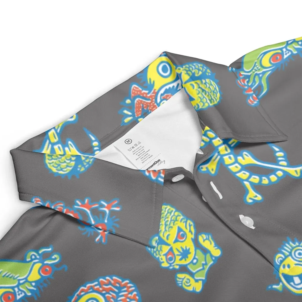 How To Use Monster Tatoos AOP Men/Women Polo Shirt - 3