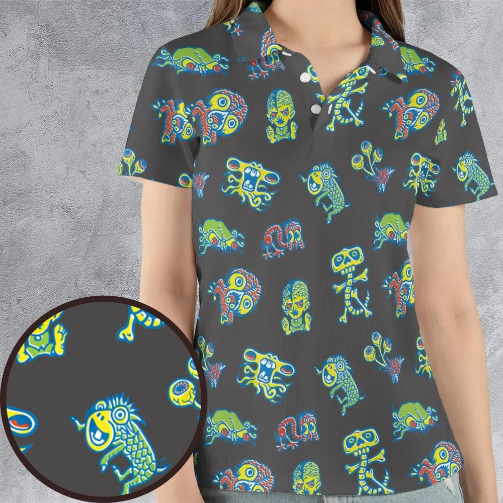 How To Use Monster Tatoos AOP Men/Women Polo Shirt - 4
