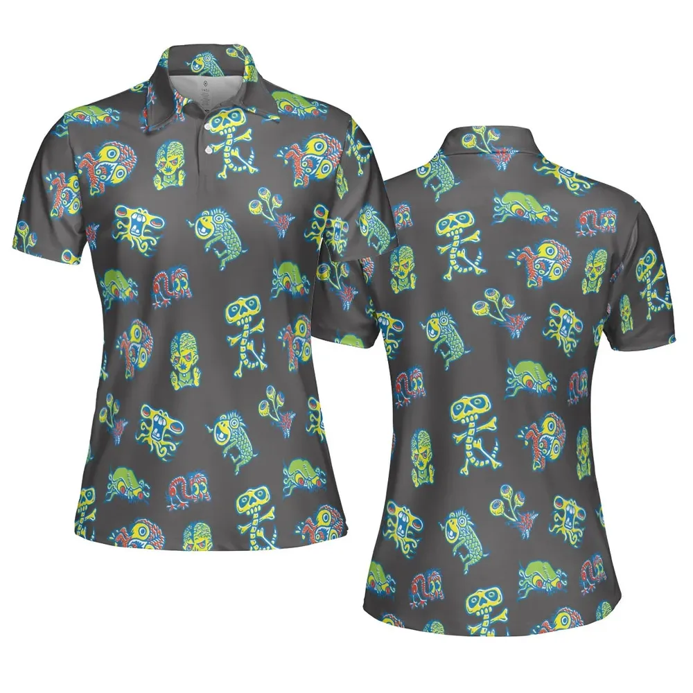 How To Use Monster Tatoos AOP Men/Women Polo Shirt - 5