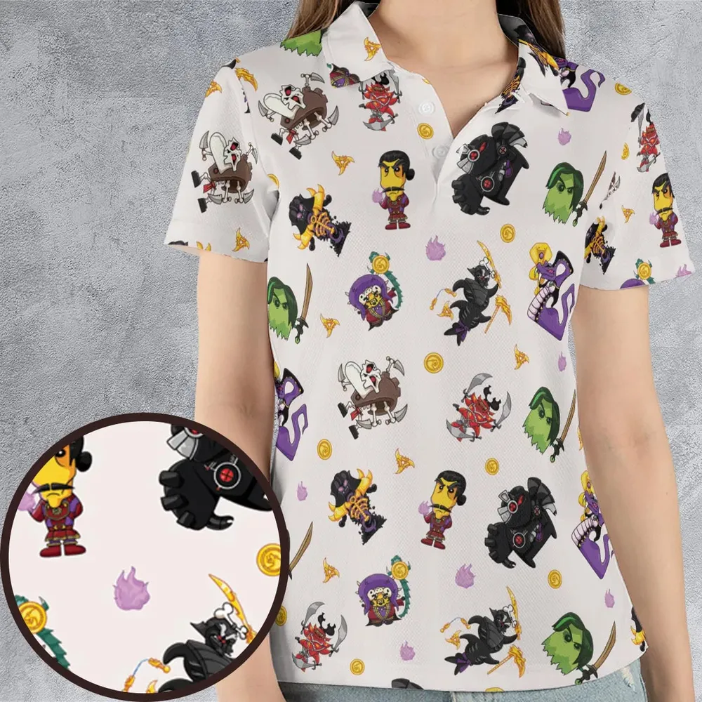 Ninjago Villains AOP Men/Women Polo Shirt - 4