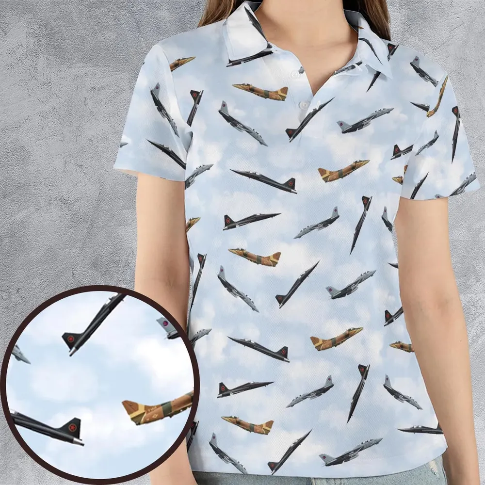 Top Gun Aircraft AOP Men/Women Polo Shirt - 4