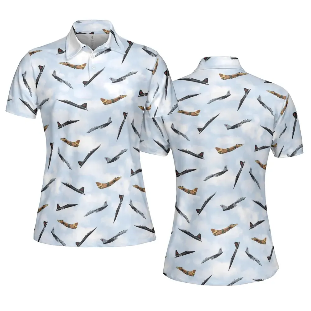 Top Gun Aircraft AOP Men/Women Polo Shirt - 5