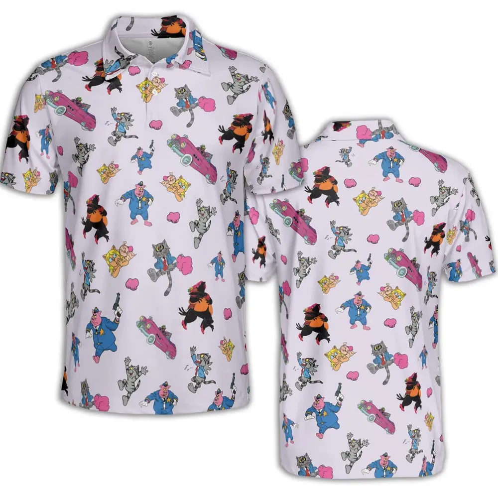 Fritz The Cat Characters AOP Men/Women Polo Shirt - 2