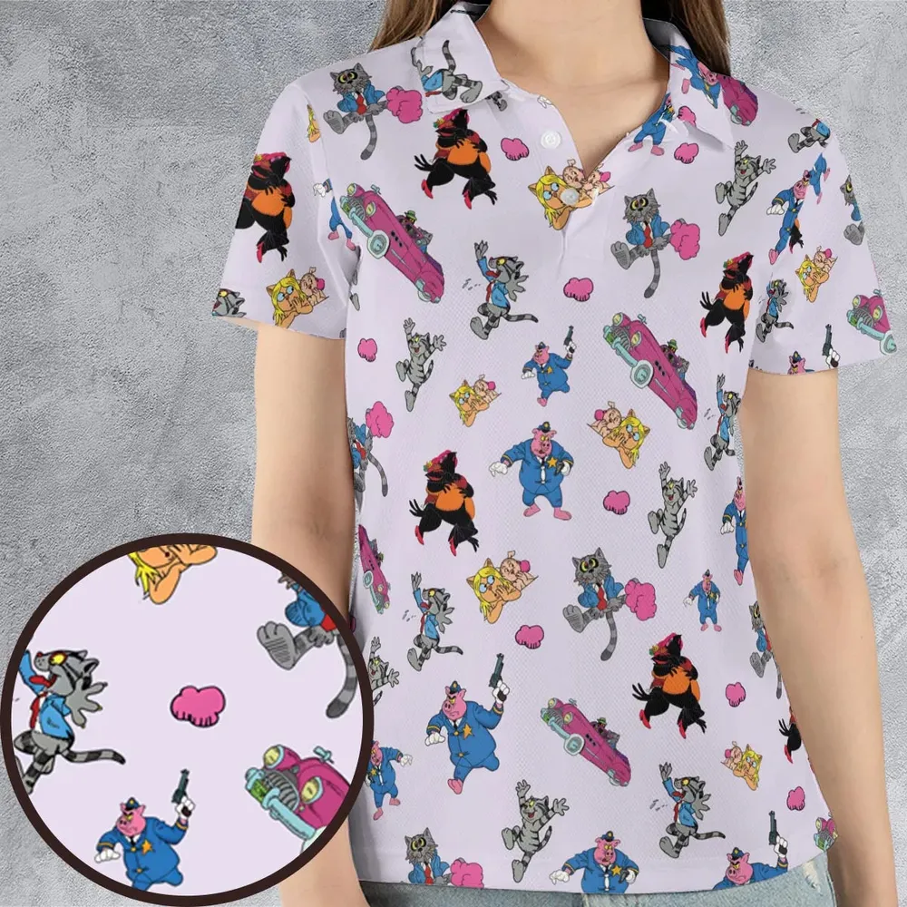 Fritz The Cat Characters AOP Men/Women Polo Shirt - 4