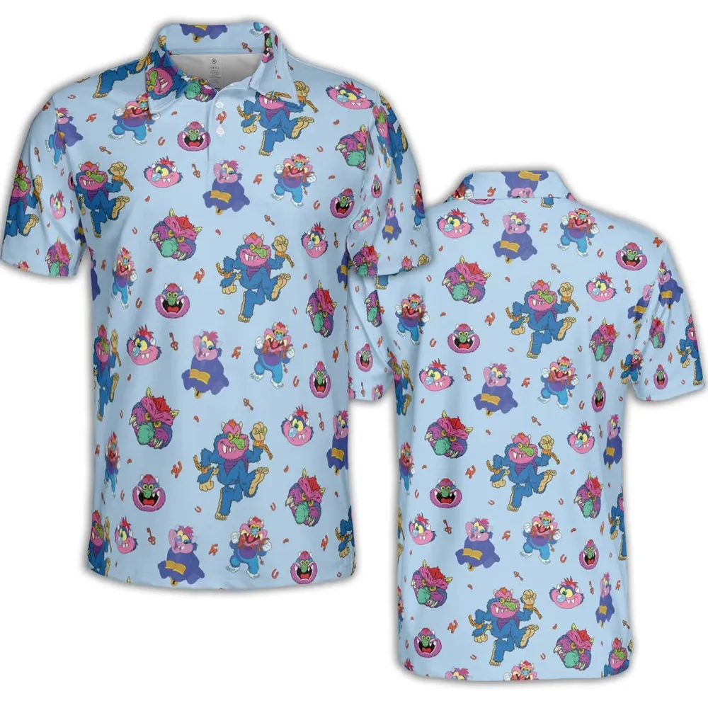 Blue Monster My Pet Monster AOP Men/Women Polo Shirt - 2