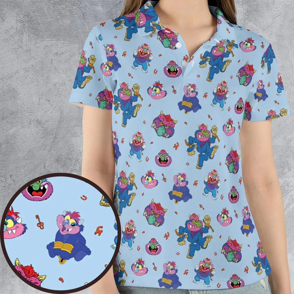 Blue Monster My Pet Monster AOP Men/Women Polo Shirt - 4