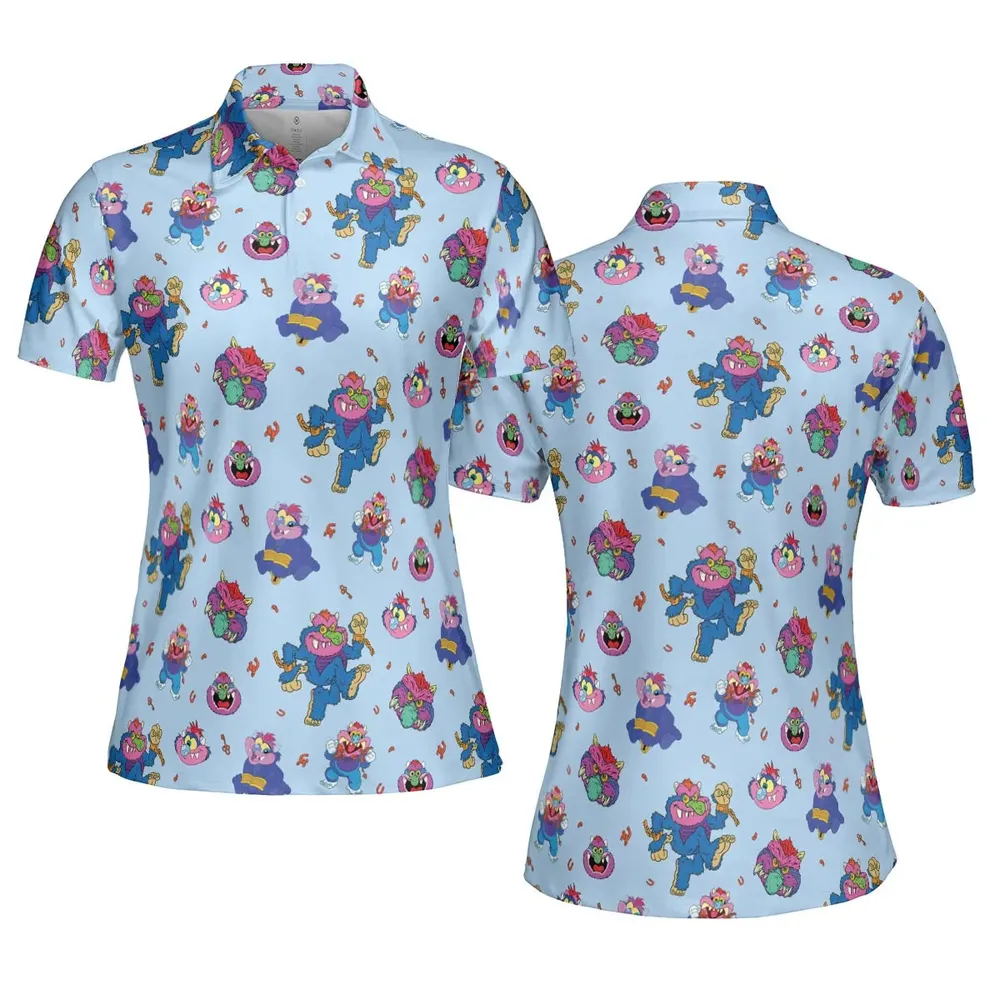 Blue Monster My Pet Monster AOP Men/Women Polo Shirt - 5