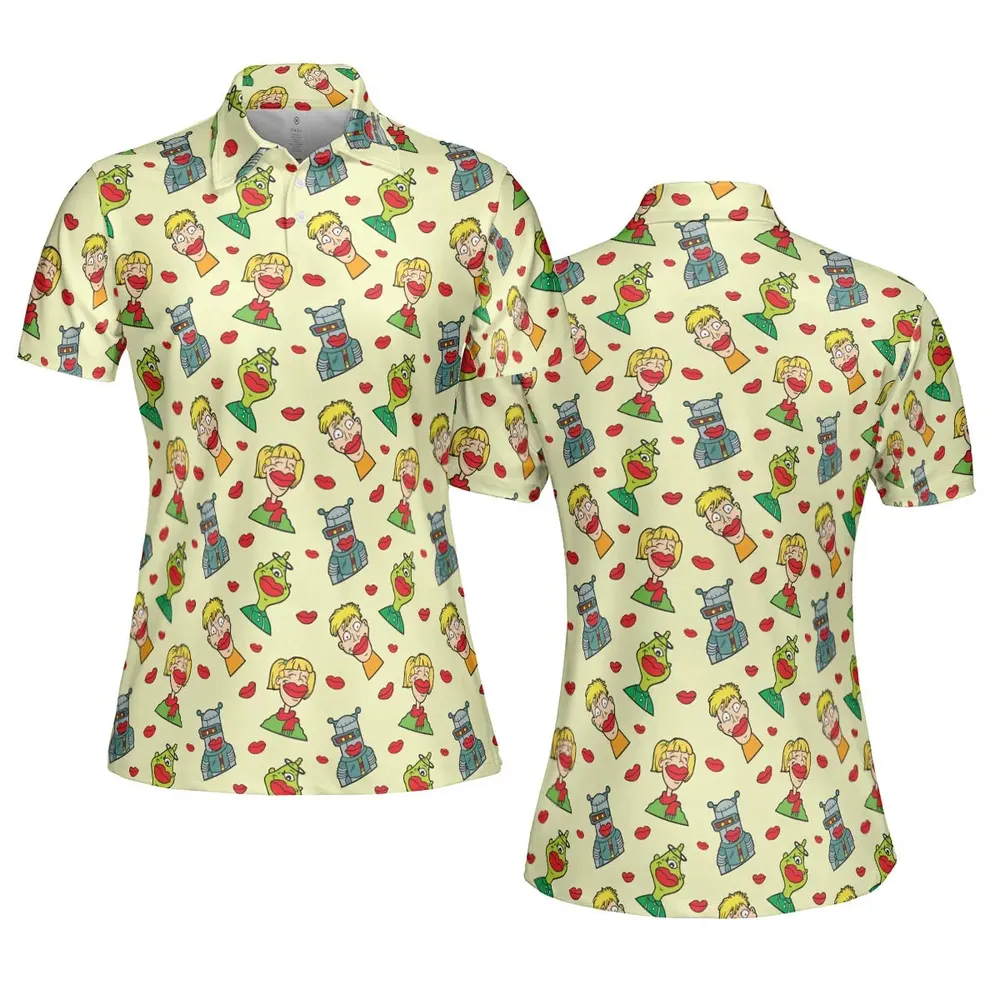 Wack-O-Wax Wax Lips AOP Men/Women Polo Shirt - 5