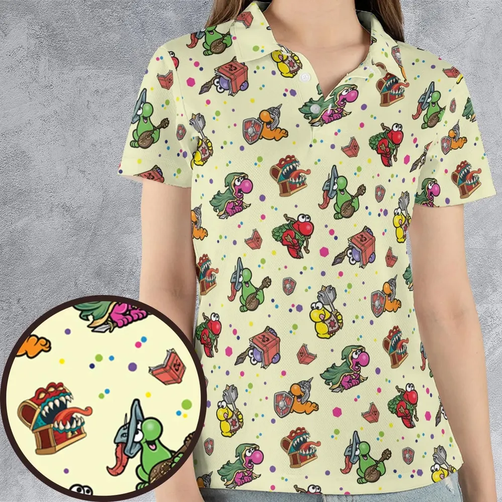 Nerd Candy DnD AOP Men/Women Polo Shirt - 4