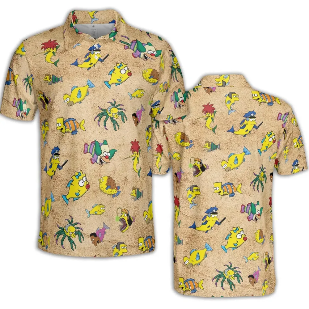 Shrimpsons The Simpsons AOP Men/Women Polo Shirt - 2