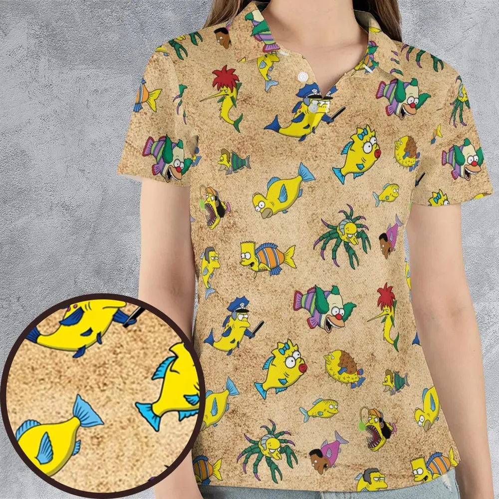 Shrimpsons The Simpsons AOP Men/Women Polo Shirt - 4