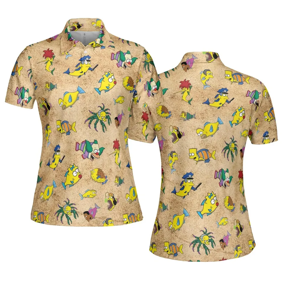 Shrimpsons The Simpsons AOP Men/Women Polo Shirt - 5
