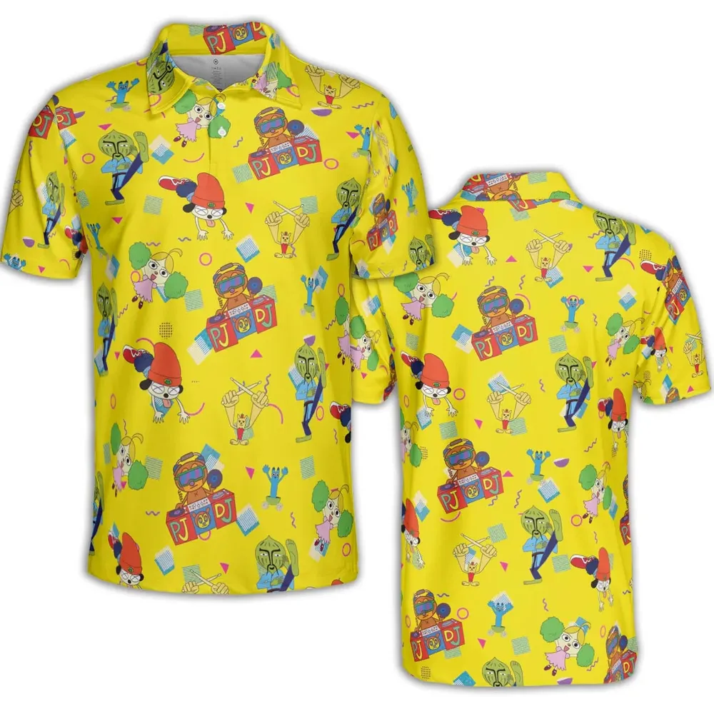 Parappa and Friends AOP Men/Women Polo Shirt - 2