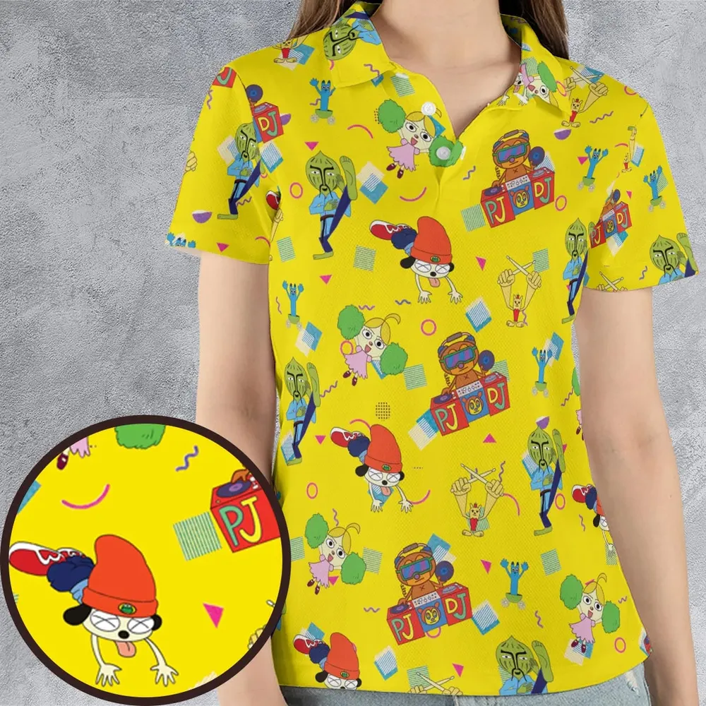 Parappa and Friends AOP Men/Women Polo Shirt - 4