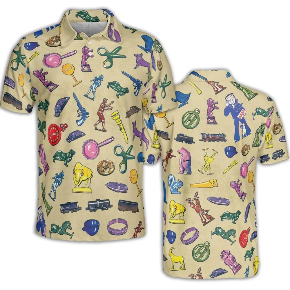 60s Cracker Jack Prizes AOP Men/Women Polo Shirt - 2