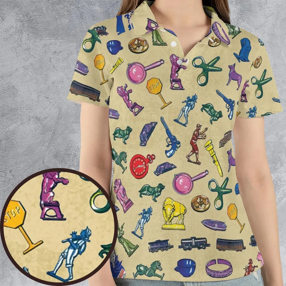 60s Cracker Jack Prizes AOP Men/Women Polo Shirt - 4