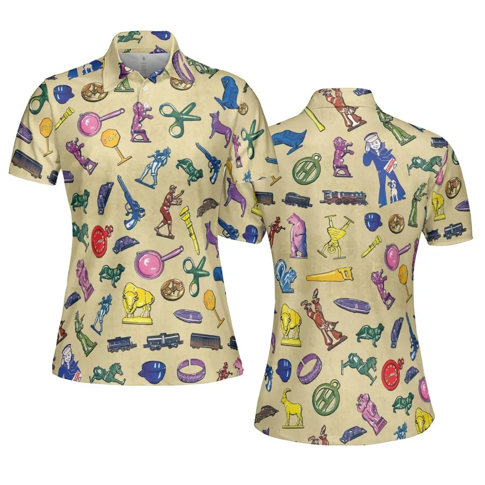 60s Cracker Jack Prizes AOP Men/Women Polo Shirt - 5