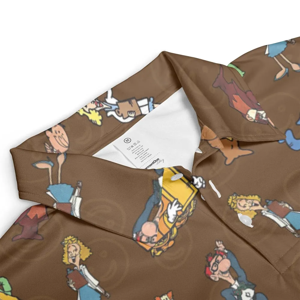 Grins and Smiles And Giggles And Laugh AOP Men/Women Polo Shirt - 3
