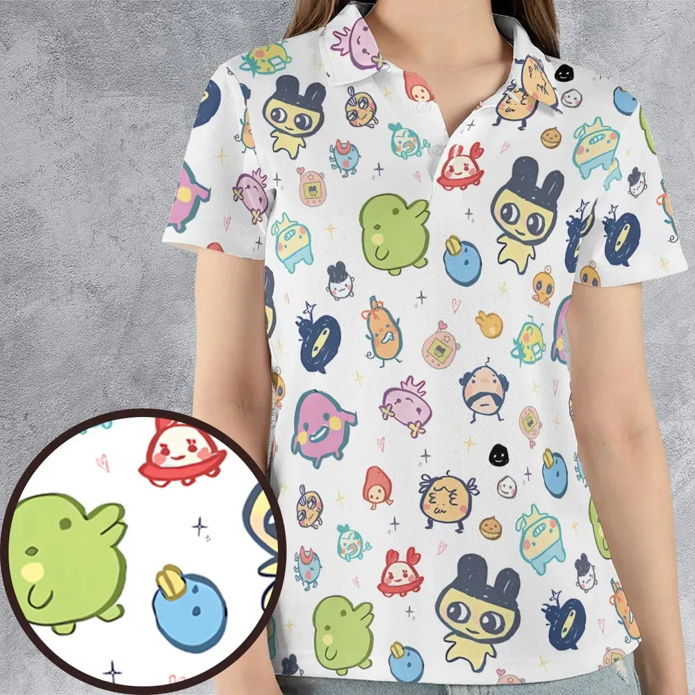 Digital Pets Tamagotchi AOP Men/Women Polo Shirt - 4