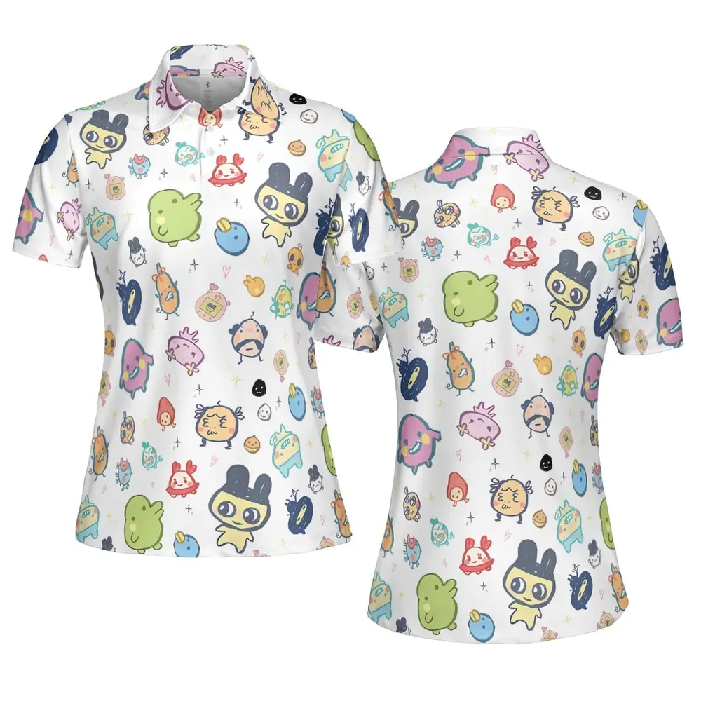 Digital Pets Tamagotchi AOP Men/Women Polo Shirt - 5