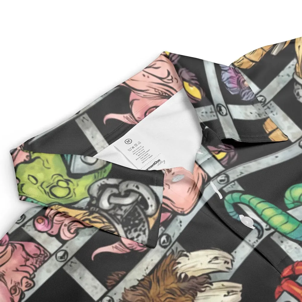 Castle Grayskull Dungeon He-man And The Masters Of The Universe AOP Men/Women Polo Shirt - 3